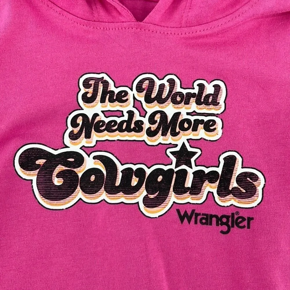 Baby Girl Wrangler Long Sleeve Hooded Onsie Cowgirl Western Size 24M